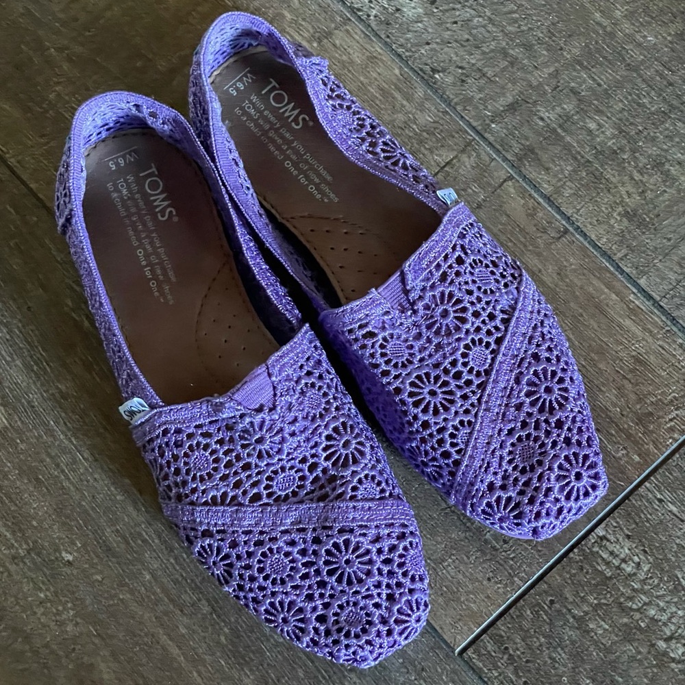 Purple Tom’s Shoes